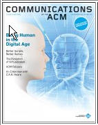 Cover of Communications of the ACM